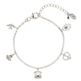Peace, Love and Freedom Charm Bracelet