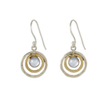 Moonstone drop earrings
