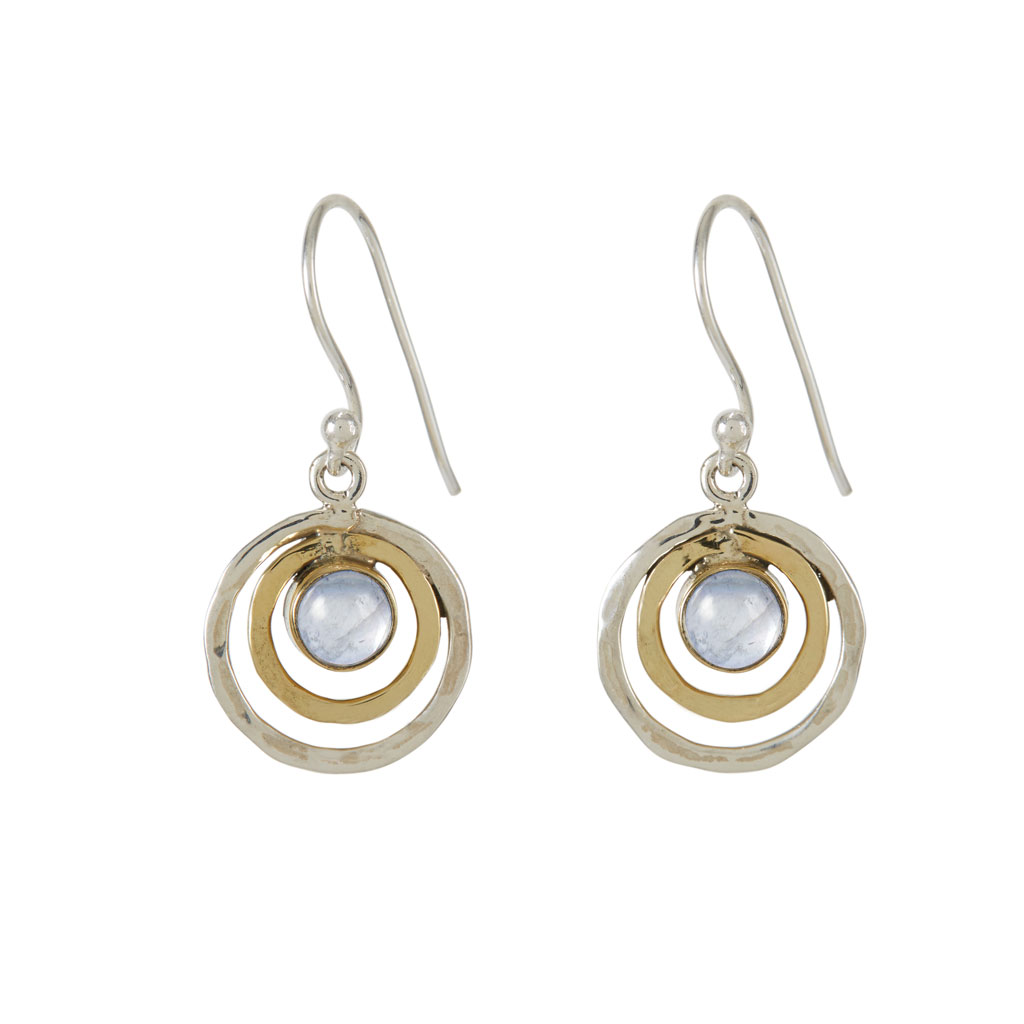 Moonstone drop earrings