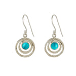 Infinity Universe Drop Earrings - Turquoise