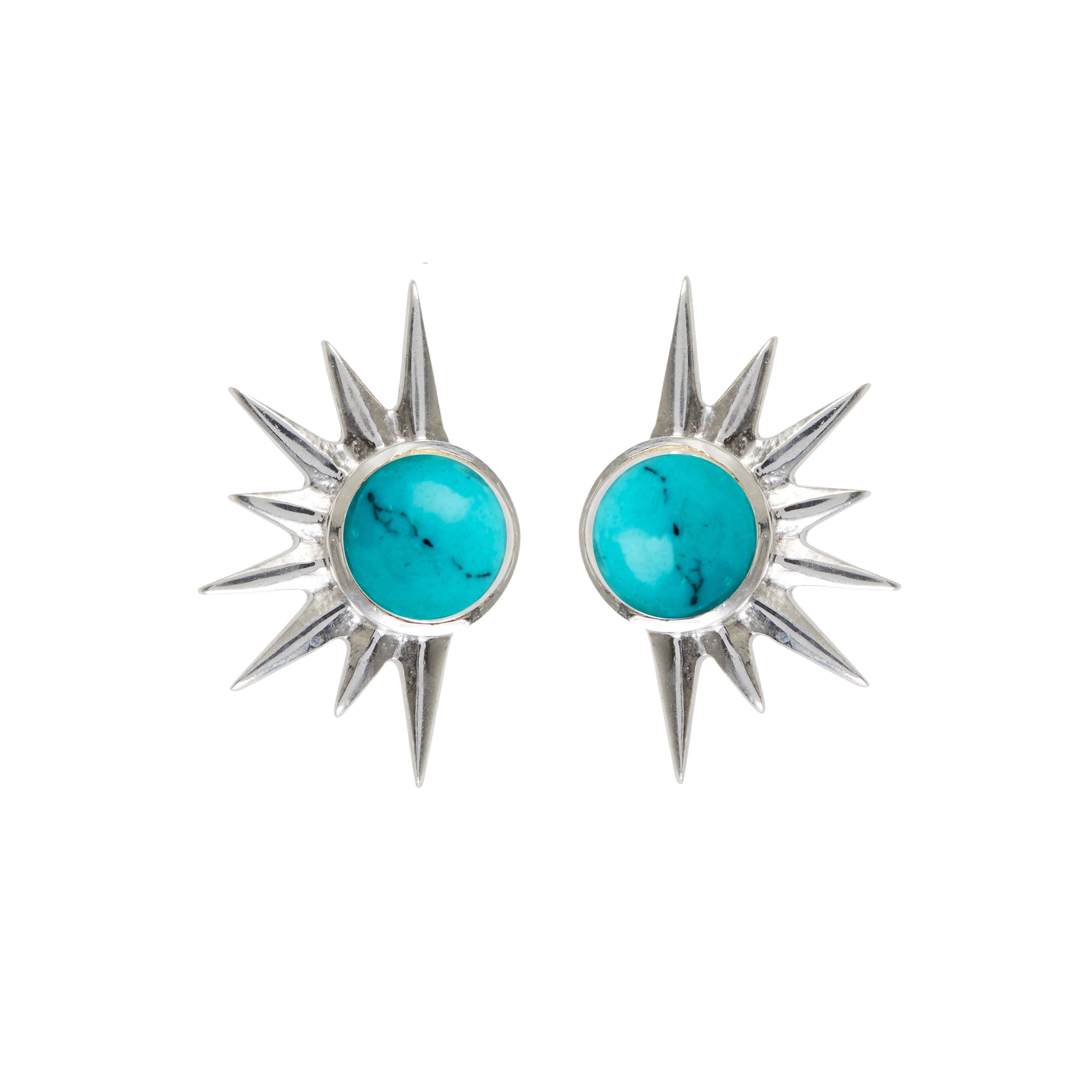 TOTAL ECLIPSE TURQUOISE SILVER STUDS