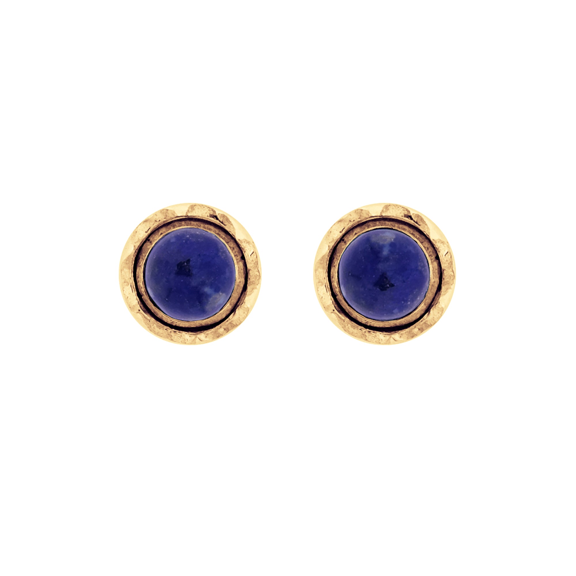 MAYA STUDS LAPIS LAZULI GOLD