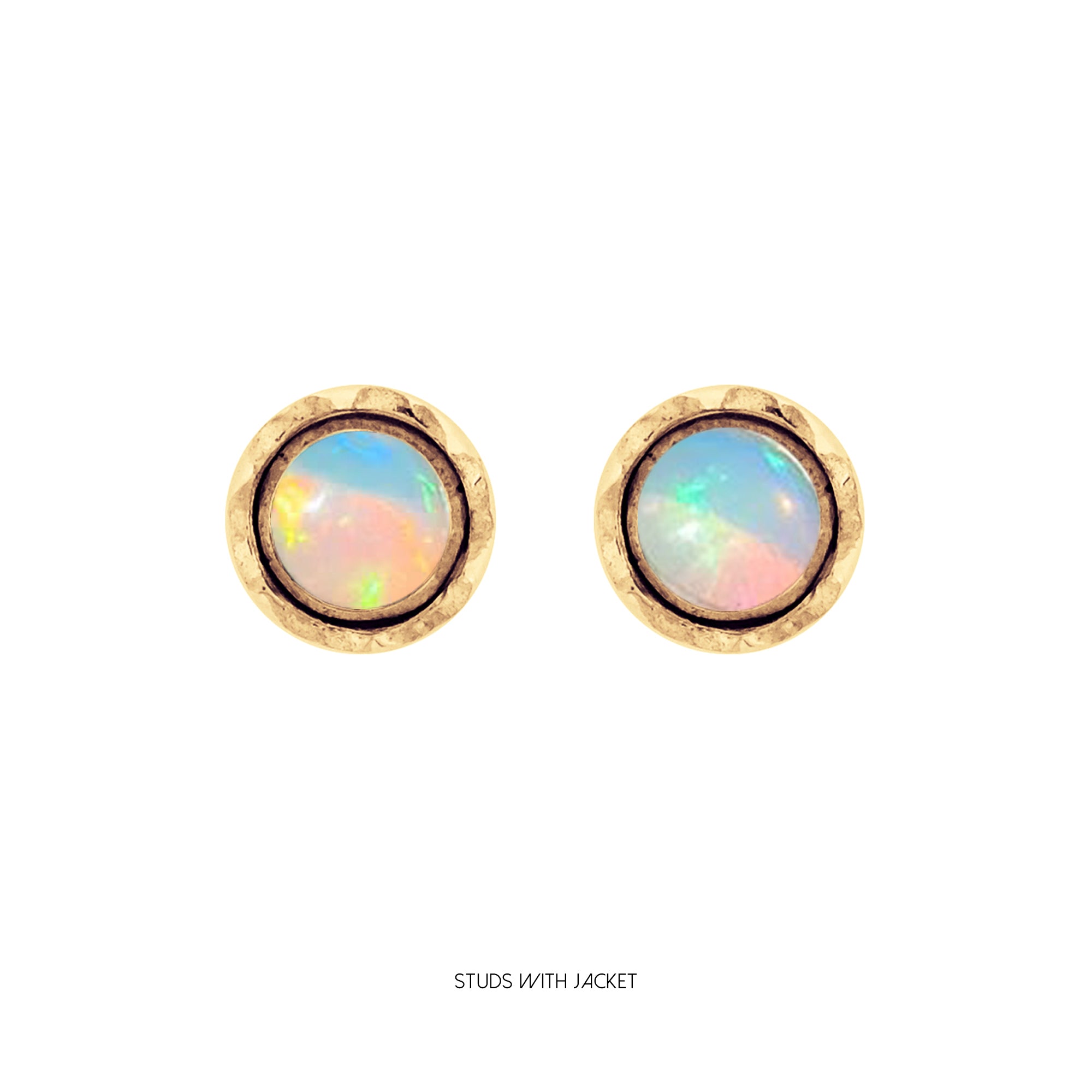 MAYA STUDS OPAL GOLD WITH JACKET