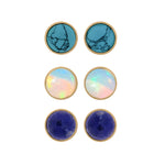 Maya Interchangeable Gemstone Studs