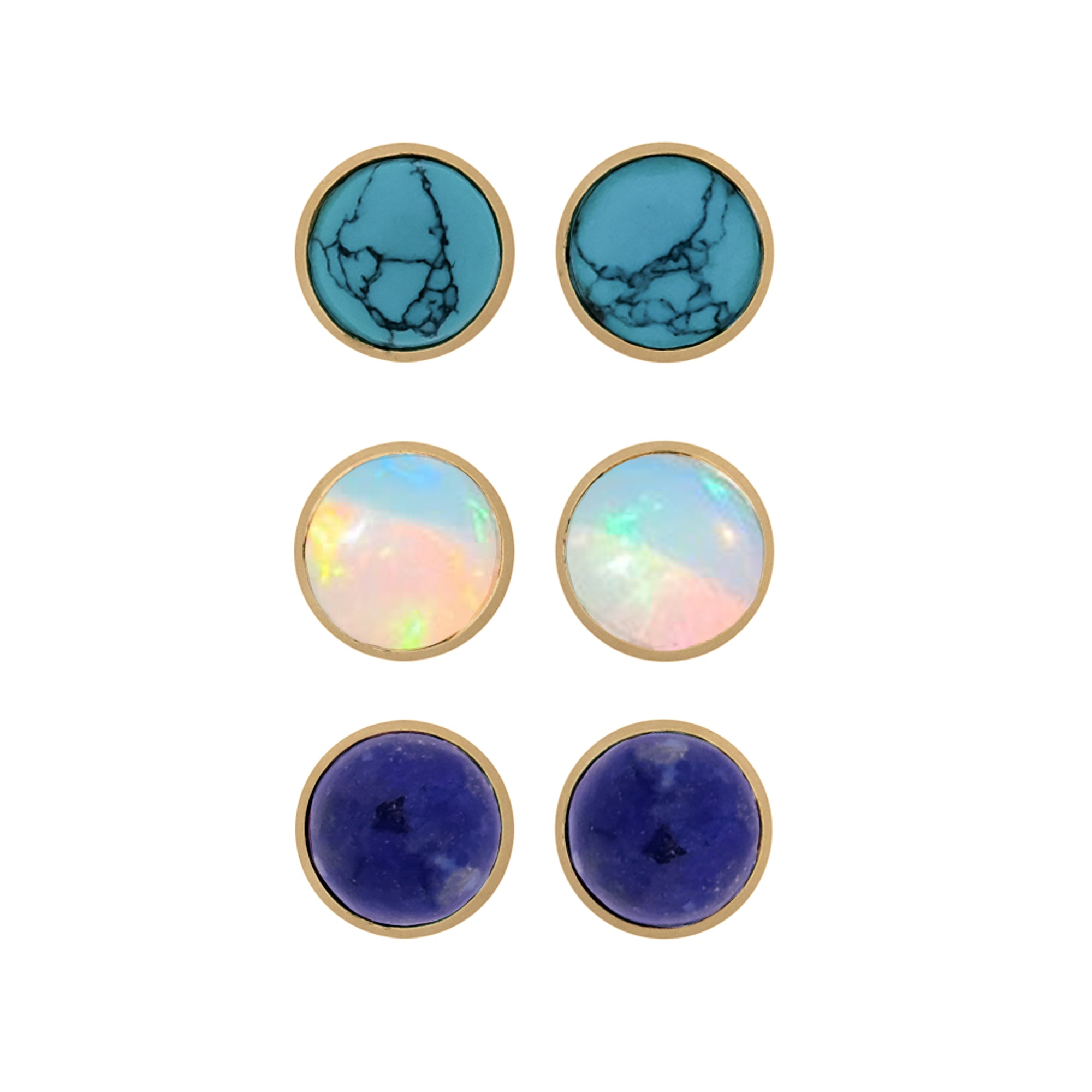 Maya Interchangeable Gemstone Studs