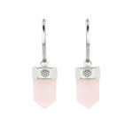 Rose Quartz Hoop Earrings