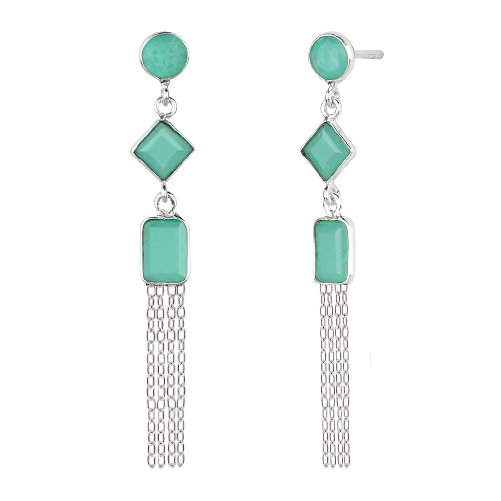 AMAZONITE WATERFALL EARRINGS