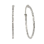 JODHPUR LARGE SILVER HOOPS