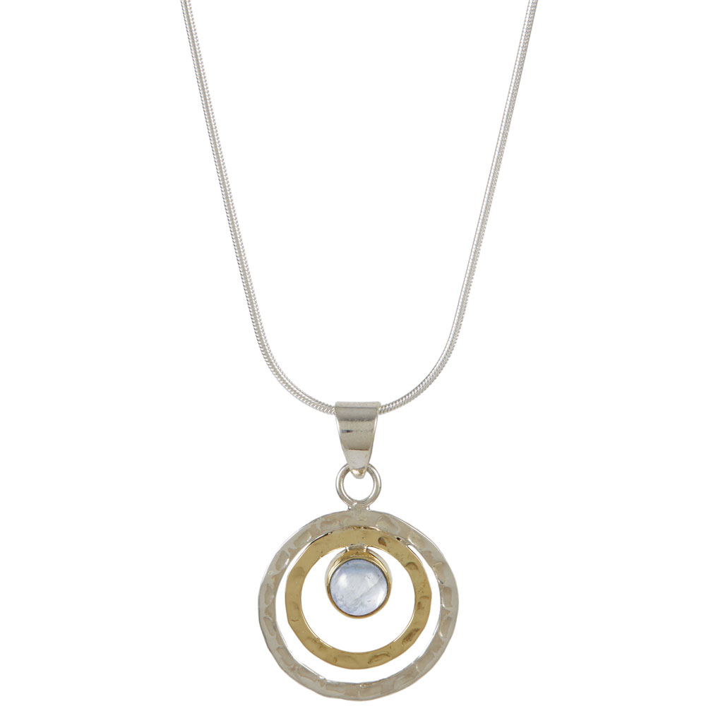 Moonstone infinity necklace