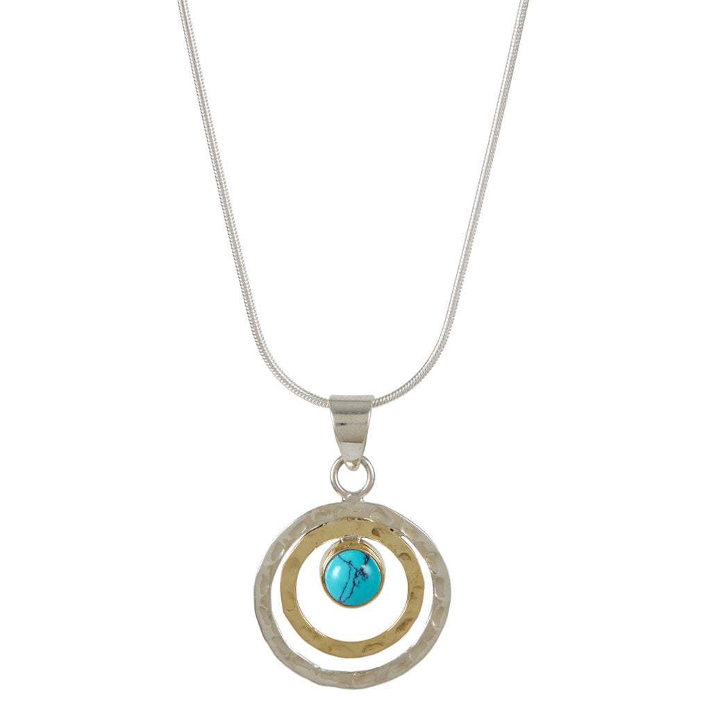 Turquoise infinity necklace