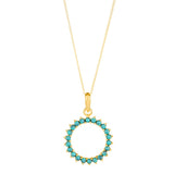 Halo Radiance Necklace Gold