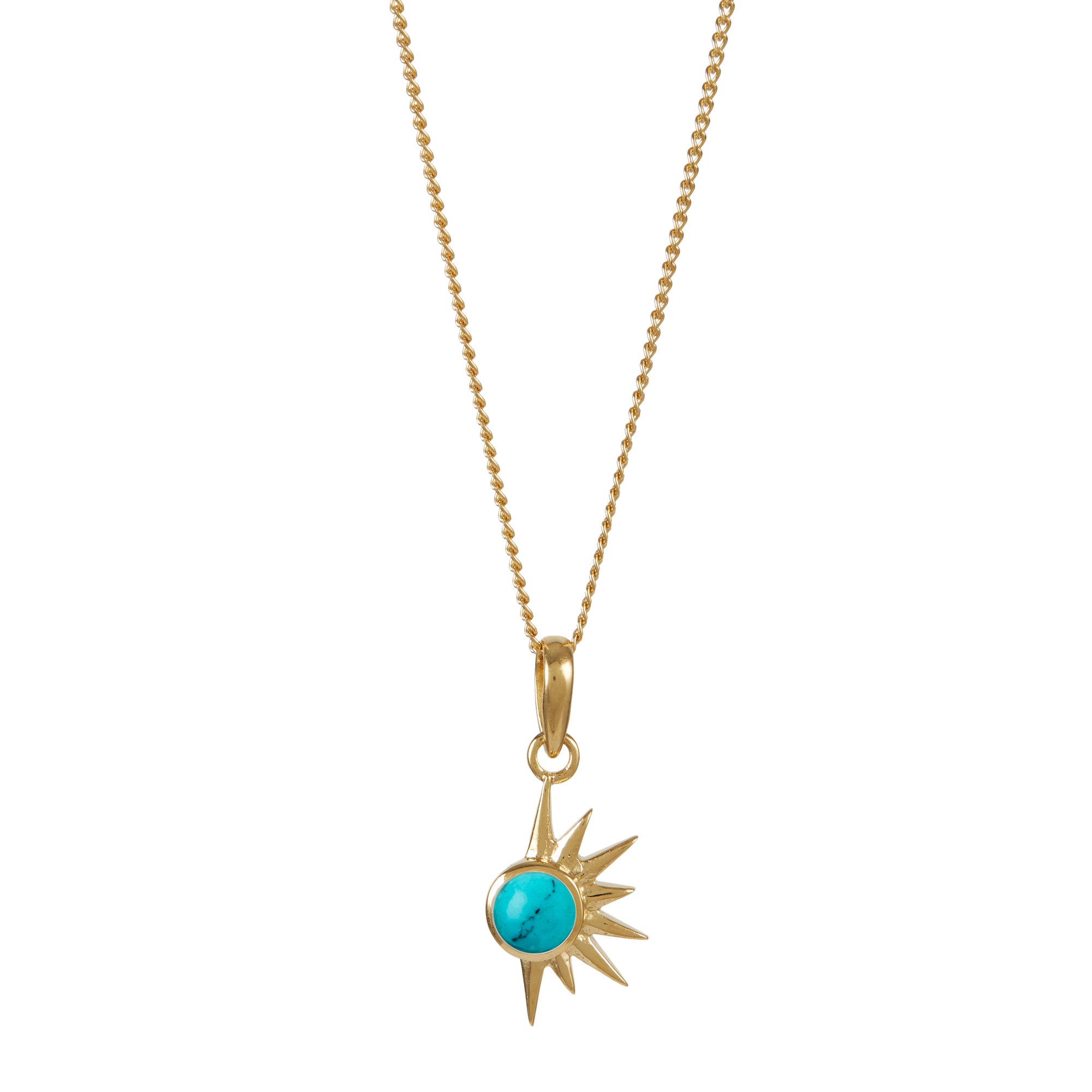 TOTAL ECLIPSE TURQUOISE GOLD NECKLACE