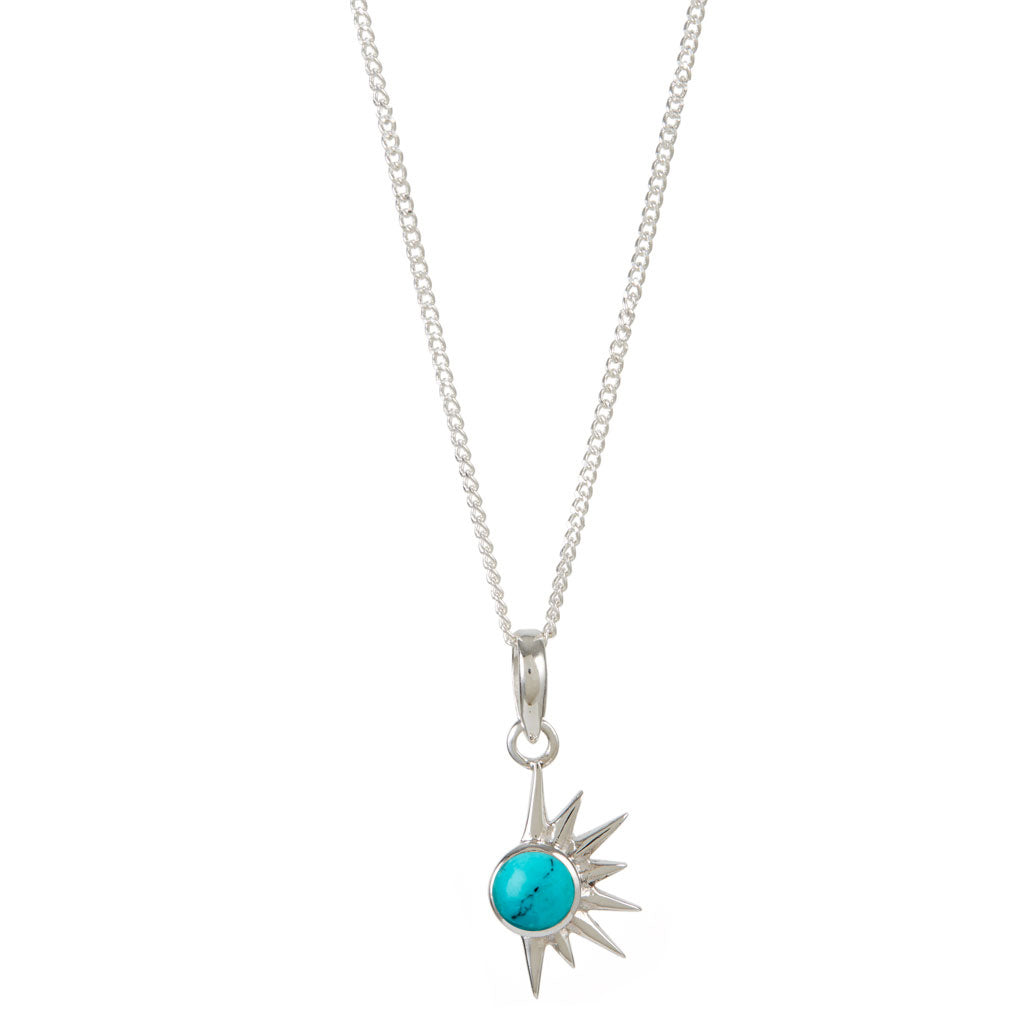 TOTAL ECLIPSE TURQUOISE SILVER NECKLACE