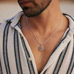 Crown Chakra Men's Necklace Snake Chain