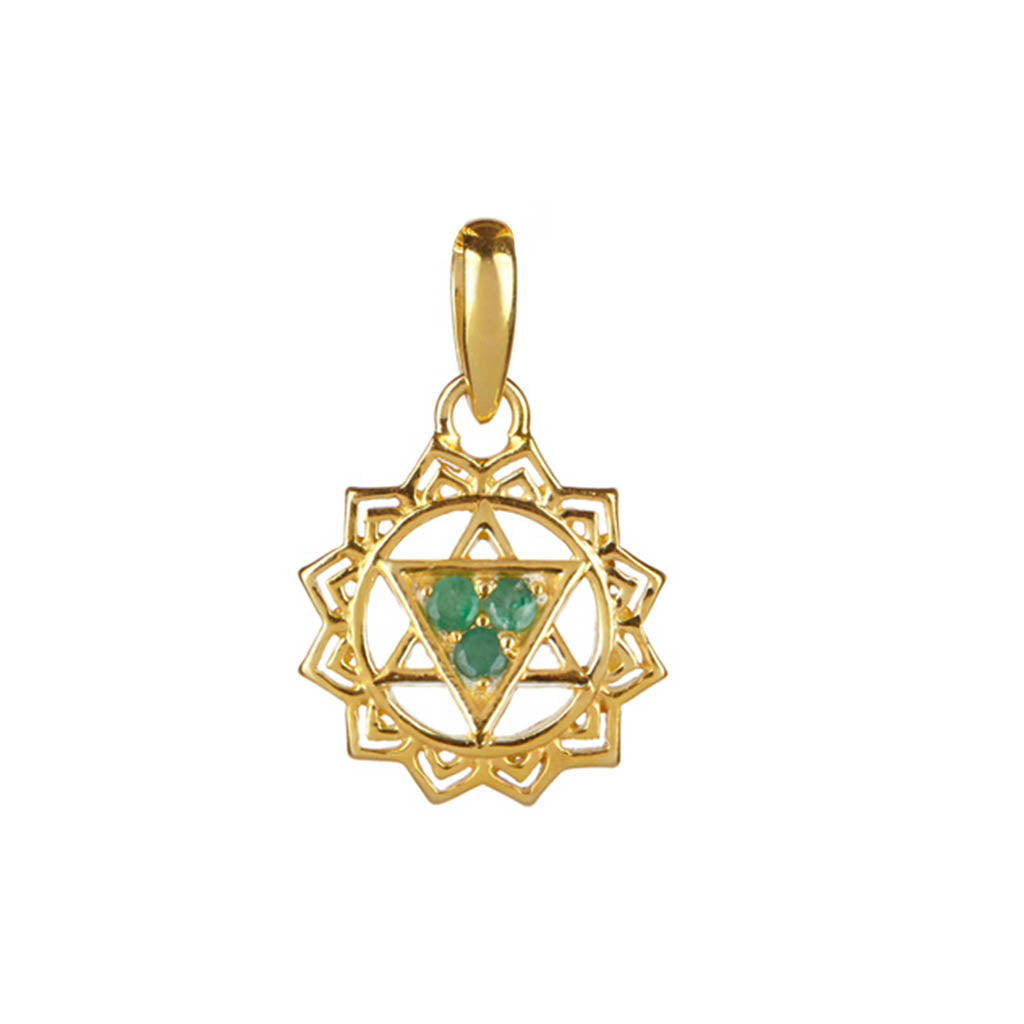 Heart Chakra Gold Pendant