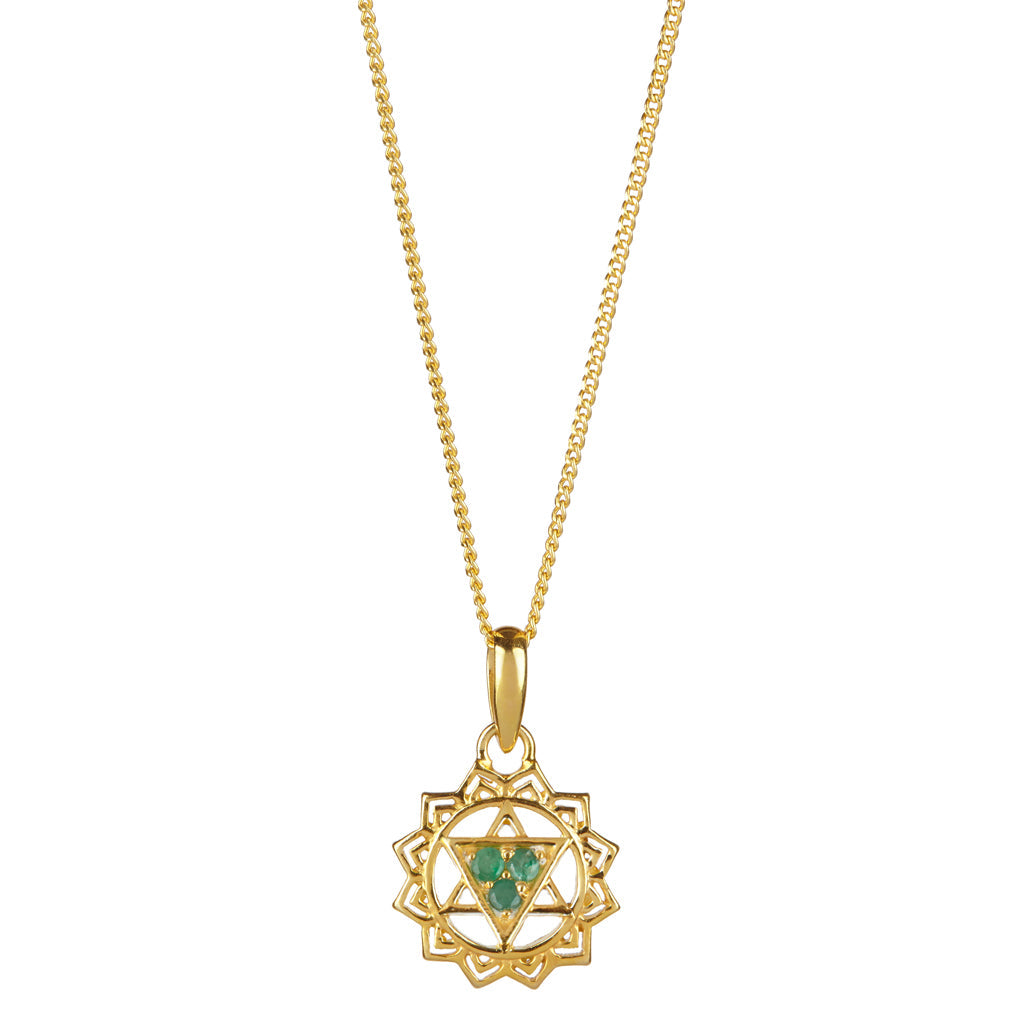 HEART CHAKRA NECKLACE - GOLD