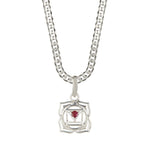 Men's Root Chakra Necklace Cuban Chain