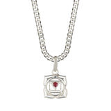 Men's Root Chakra Necklace Cuban Chain