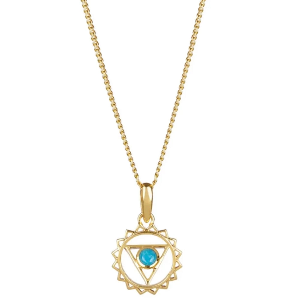 THROAT CHAKRA NECKLACE - GOLD