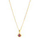 Ruby July Charm Necklace