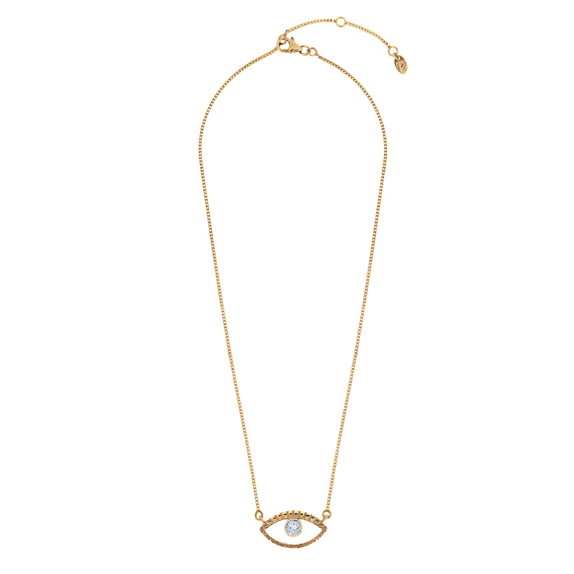 EYE OF INTUITION TOPAZ NECKLACE GOLD