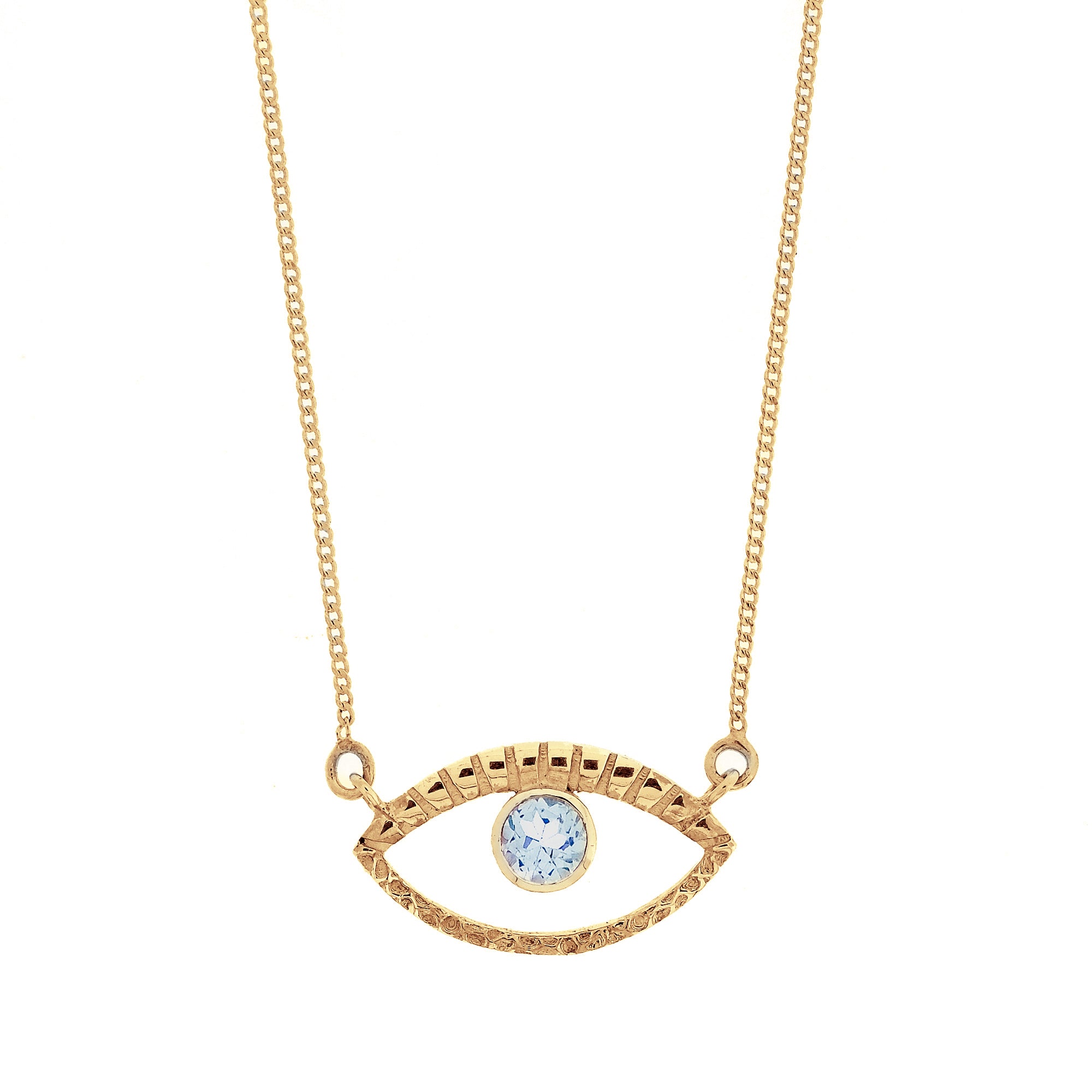 EYE OF INTUITION TOPAZ NECKLACE GOLD