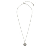 LAKSHMI HAMMERED DISC SILVER NECKLACE