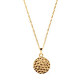LAKSHMI HAMMERED DISC GOLD NECKLACE