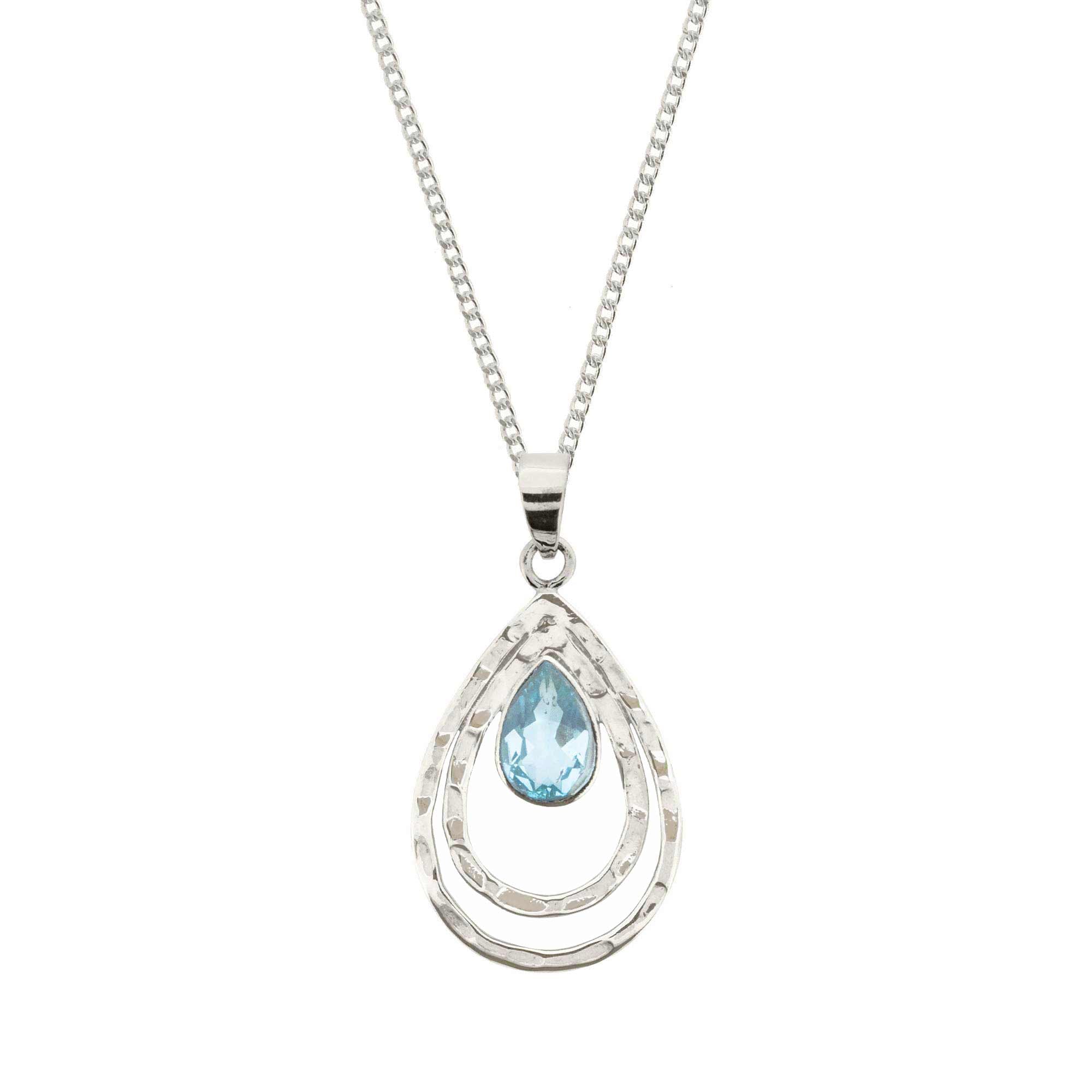 Infinity Blue Topaz Necklace