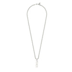 Silver Peace Necklace For Men Cuban Chain