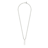 Silver Peace Necklace For Men Cuban Chain