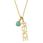 Peace Rocks Gold Necklace