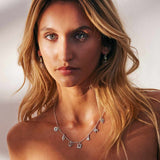 Silver Peace Charm Necklace