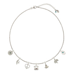 Silver Peace Charm Necklace