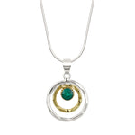 GREEN ONYX INFINITY NECKLACE