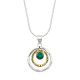 GREEN ONYX INFINITY NECKLACE
