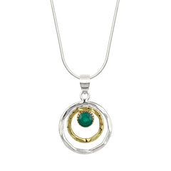 GREEN ONYX INFINITY NECKLACE