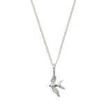 SILVER SWALLOW IN FLIGHT NECKLACE
