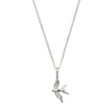 SILVER SWALLOW IN FLIGHT NECKLACE