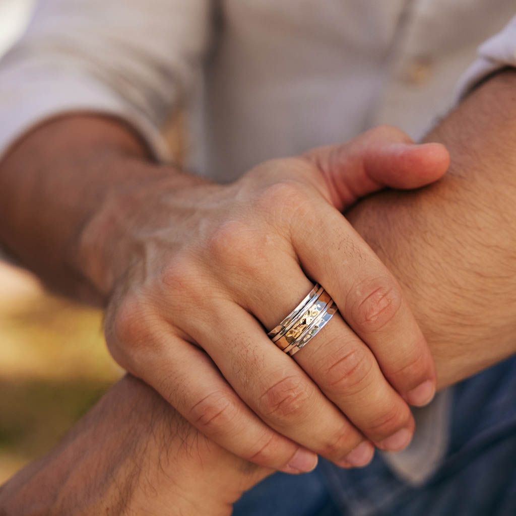 Men's Karma Fortune Spinning Ring
