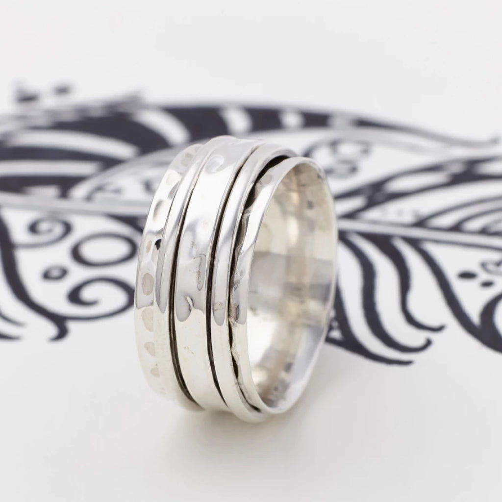 Mens spinner ring online
