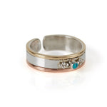 Rajput Turquoise Toe / midi Ring