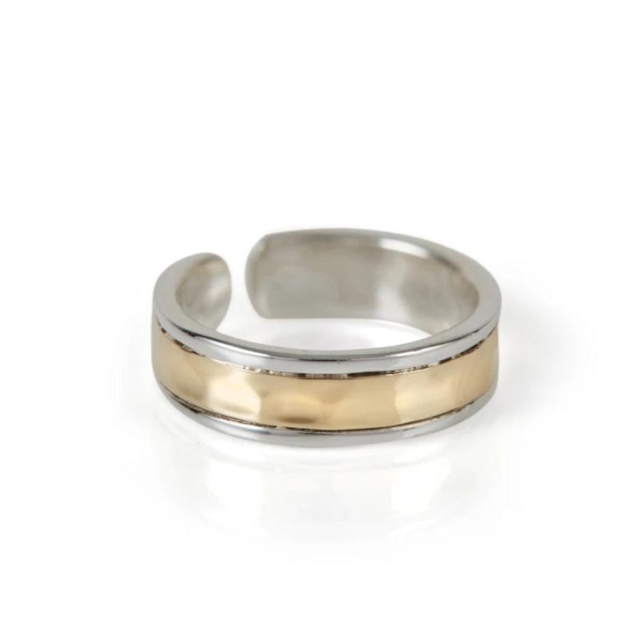 Karma Mixed Metal Toe Ring