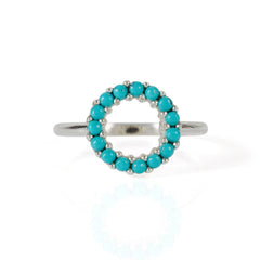 Halo Radiance Turquoise Ring