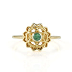 HEART CHAKRA RING GOLD