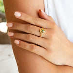 HEART CHAKRA RING GOLD