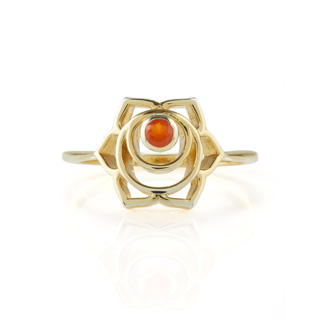 SACRAL CHAKRA RING GOLD
