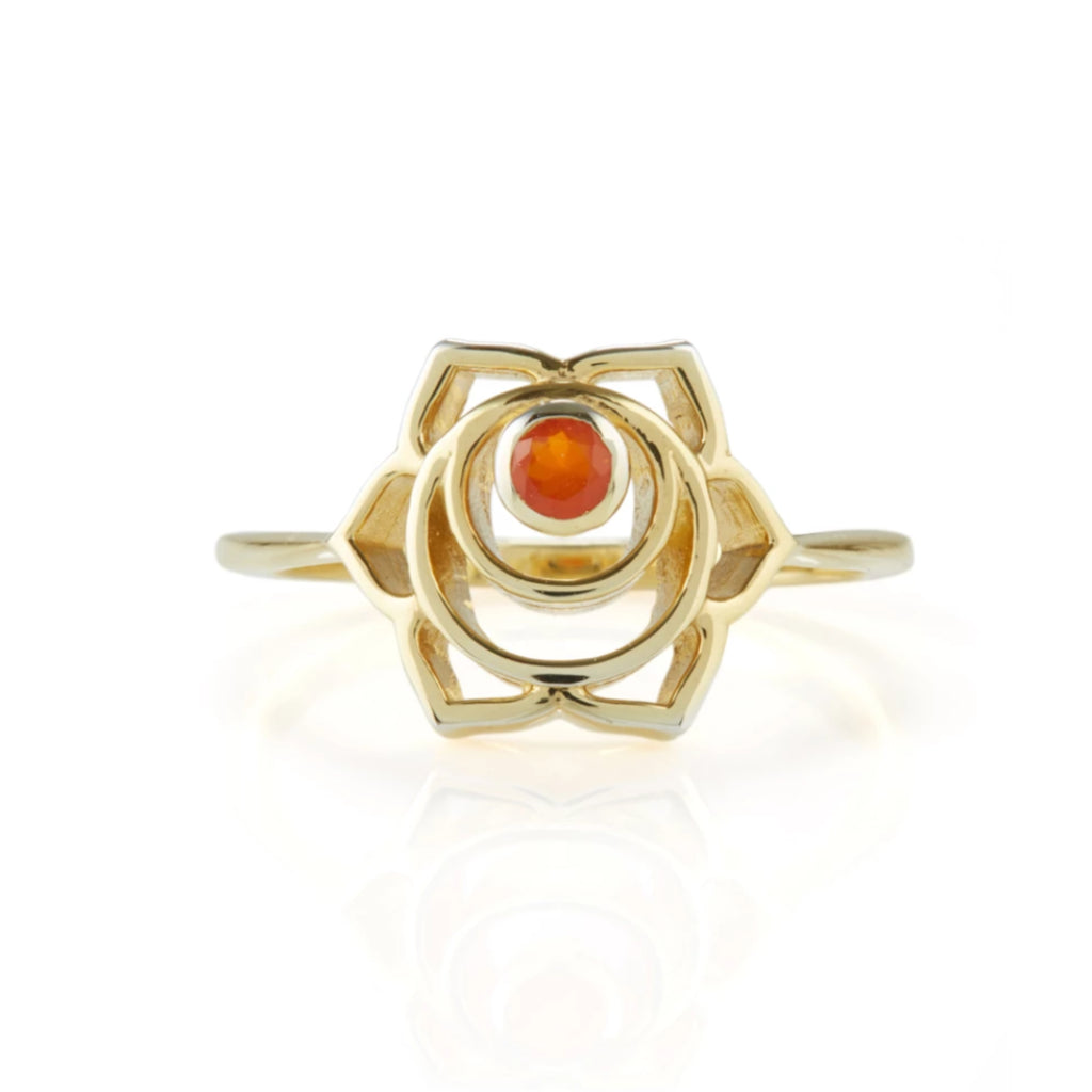 SACRAL CHAKRA RING GOLD