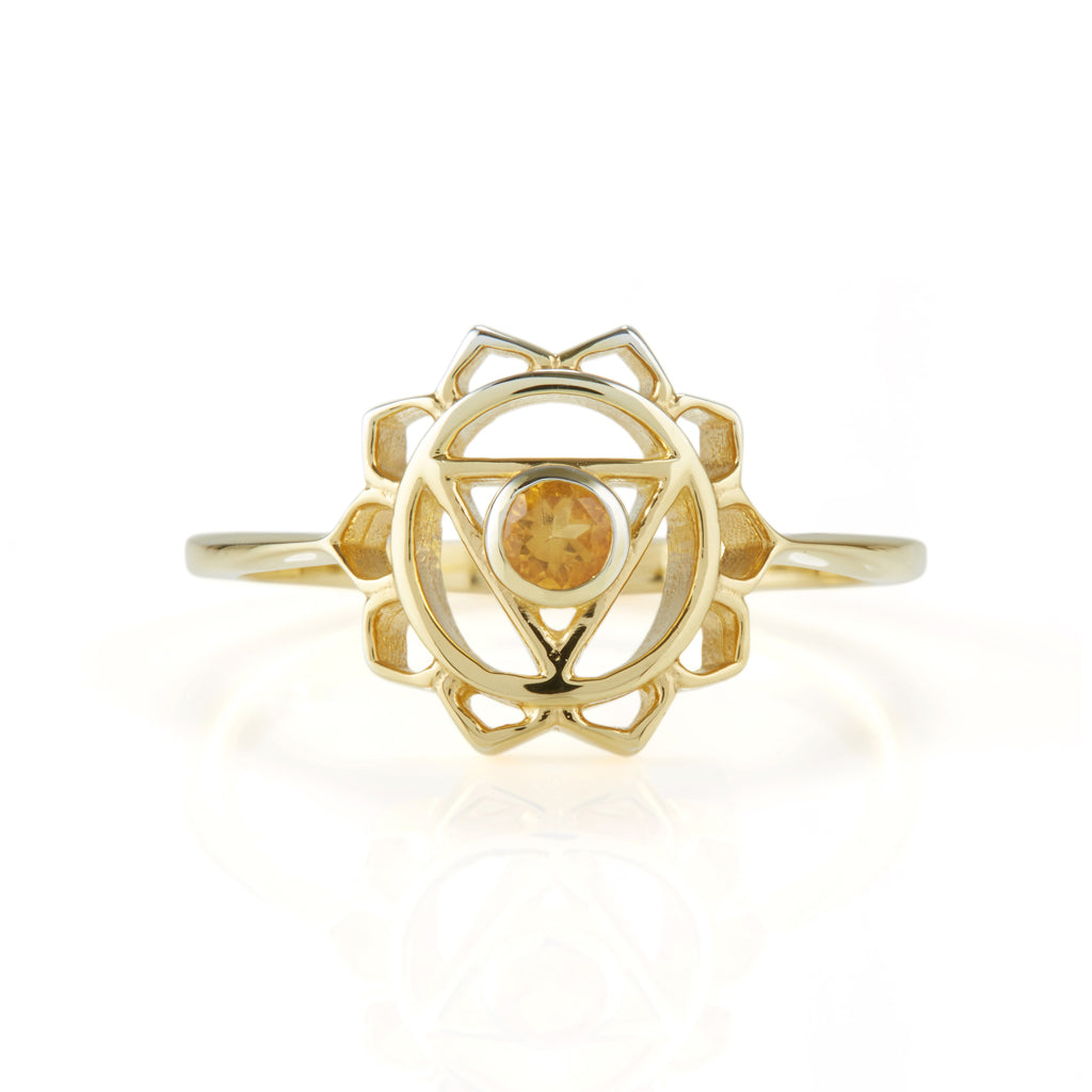 SOLAR PLEXUS CHAKRA RING GOLD
