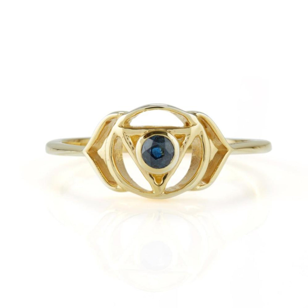 THIRD EYE CHAKRA RING GOLD